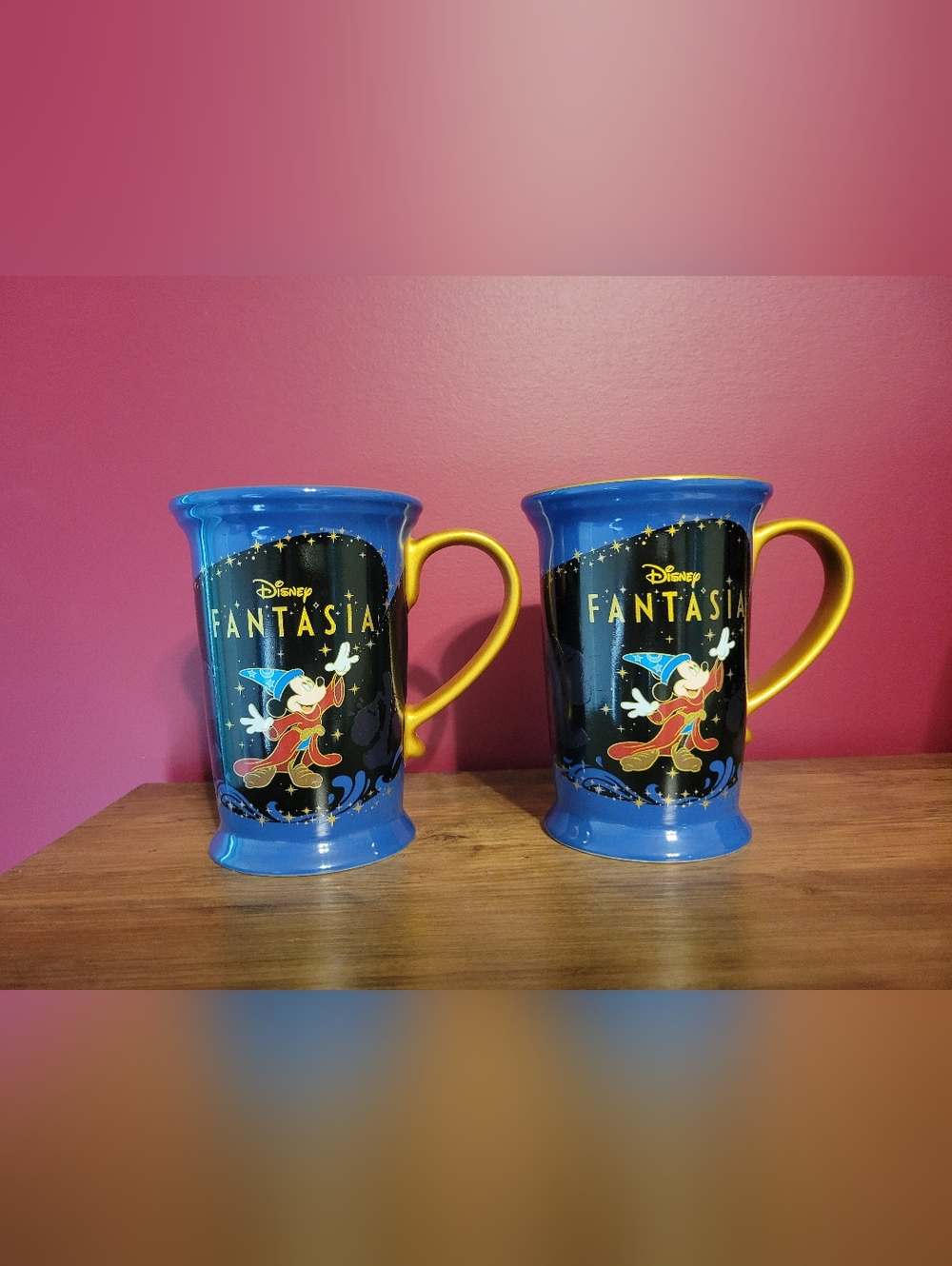 Sorcerer's Apprentice Mickey Mouse Color-Changing 14 oz. Mug Set, Disney